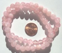 16 inch strand of 8mm Round Rose Quartz Beads